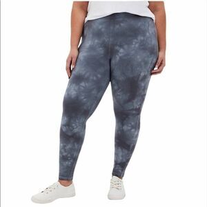 Torrid Premium Leggings Tie Dye Dark Grey Plus Size Woman's 1XL
